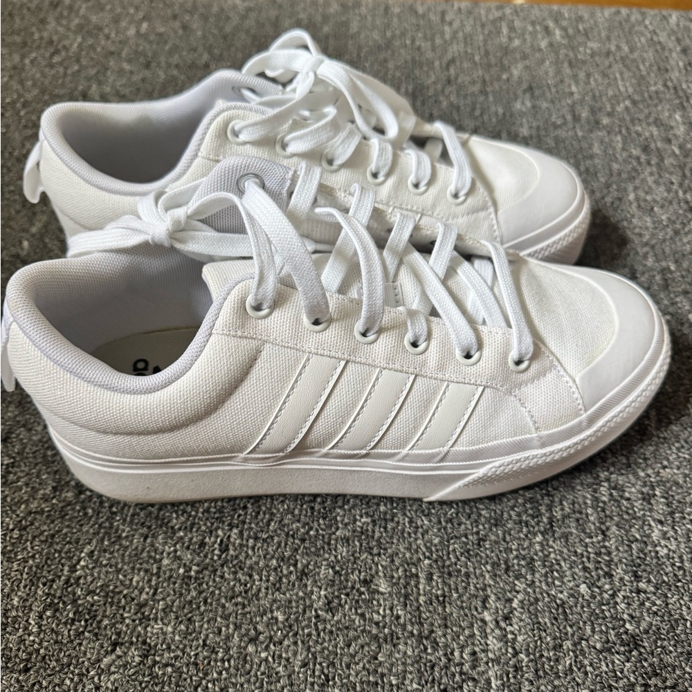 Adidas White Sneakers Clean Minimalist Design